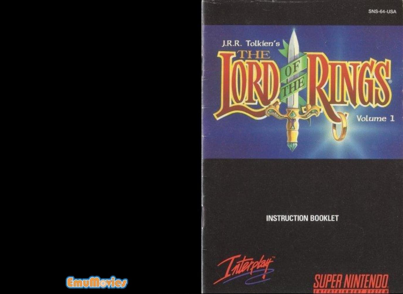 J.R.R. Tolkien's The Lord of the Rings by Volume 1 (USA)