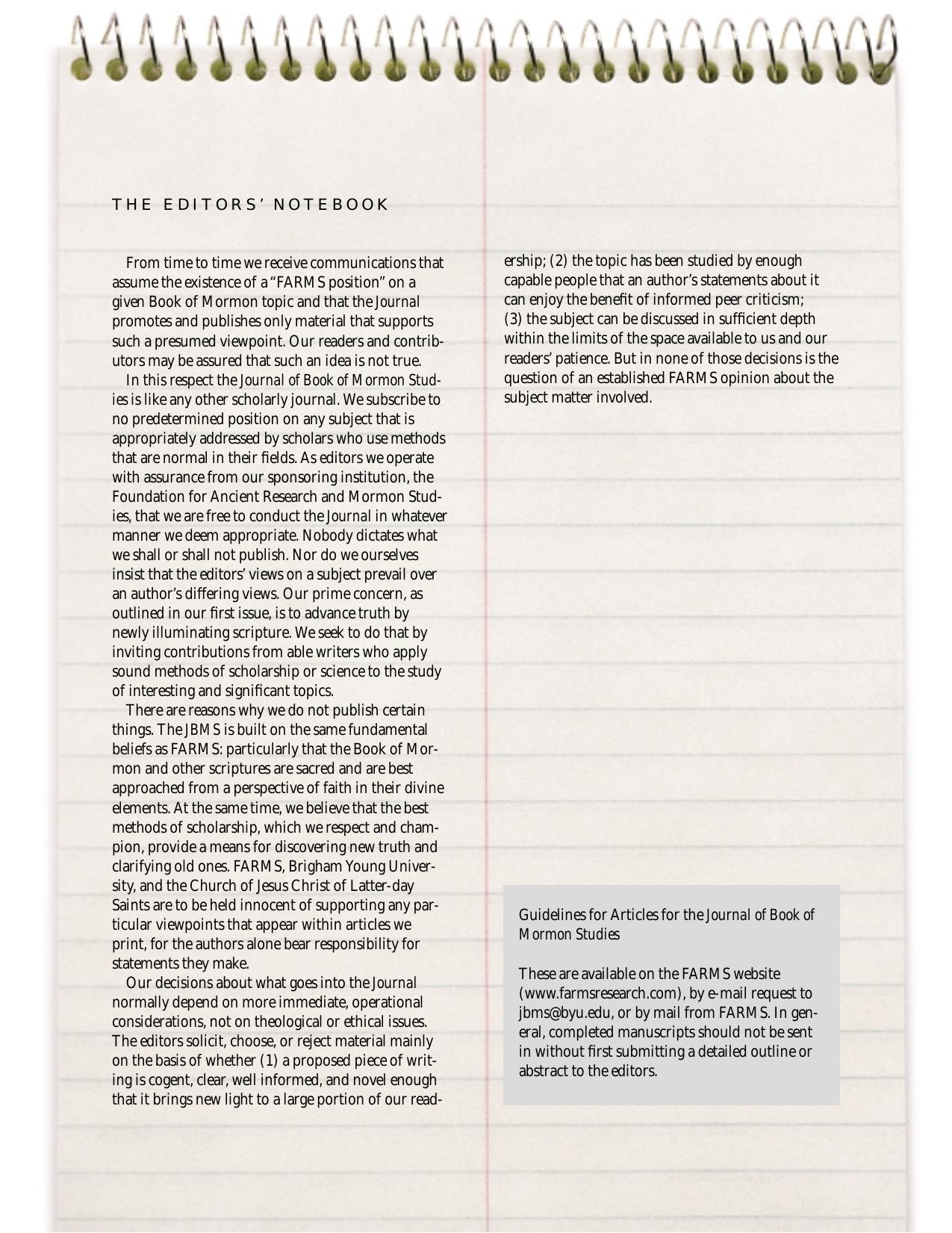 JBMS 8-1 Editors Notebook by Unknown