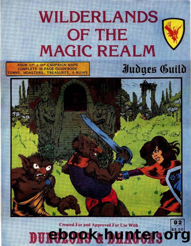 JG0092 Wilderlands of the Magic Realm by D & D