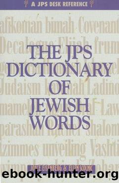 JPS Dictionary of Jewish Words by Eisenberg Joyce(Author)