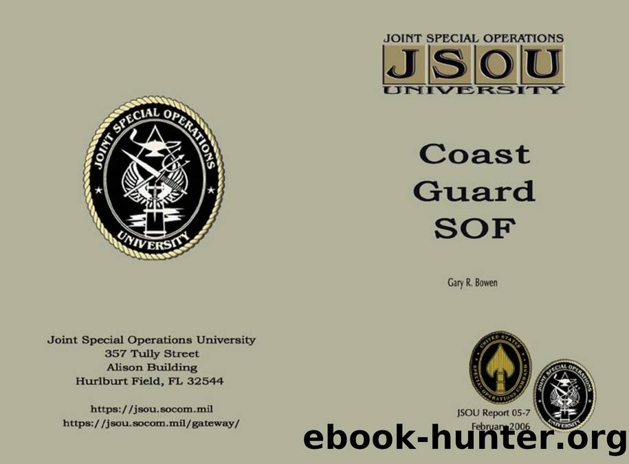 JSOU Report 05-7 Coast Guard SOF by Joint Special Operations University