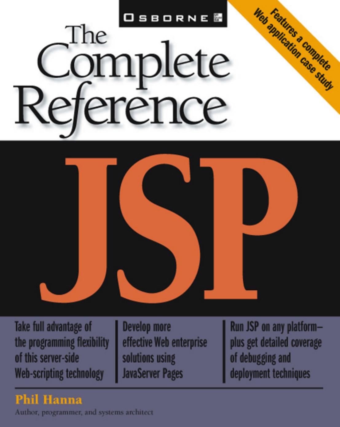 JSP: The Complete Reference by Phil Hanna