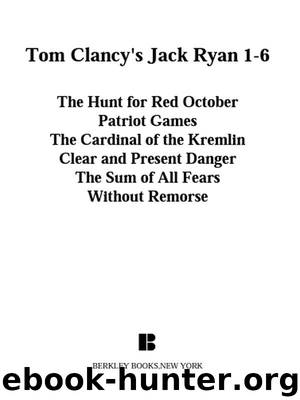 Jack Ryan Books 1-6 by Tom Clancy