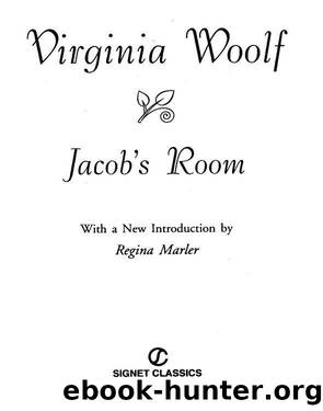 Jacob's Room by Virginia Woolfe