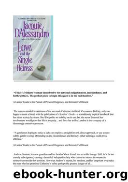 Jacquie D'alessandro - Regency Historical 02 by Love & The Single Heiress