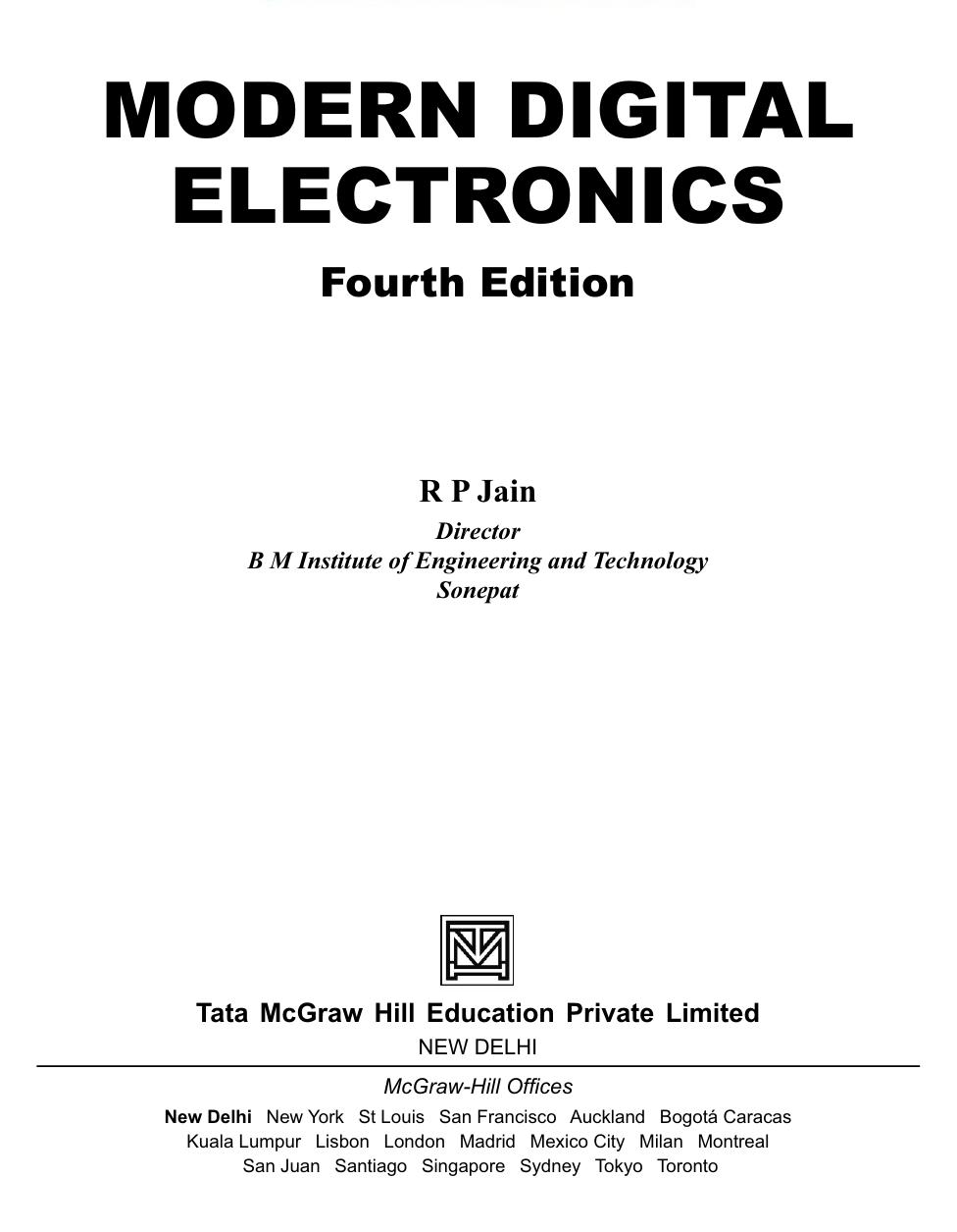 Jain by Modern Digital Electronics 4th Edition-Mc Graw Hill India (2012)