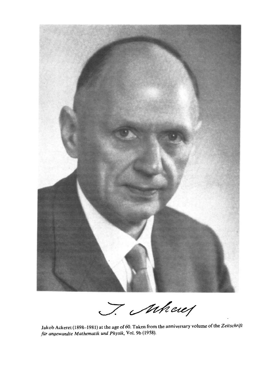 Jakob Ackeret and the History of the Mach Number by N Rott