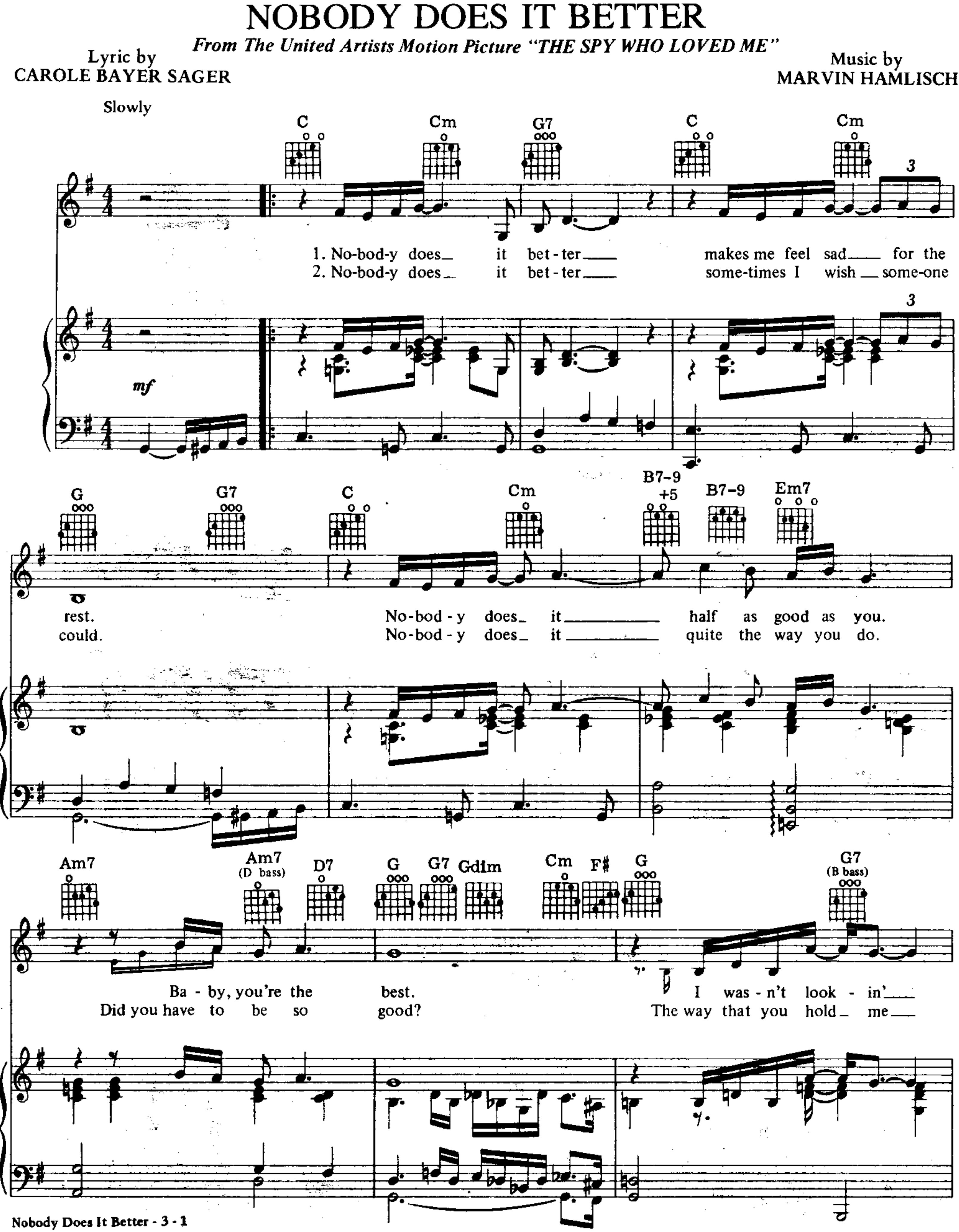 James Bond by Spy Who Loved Me