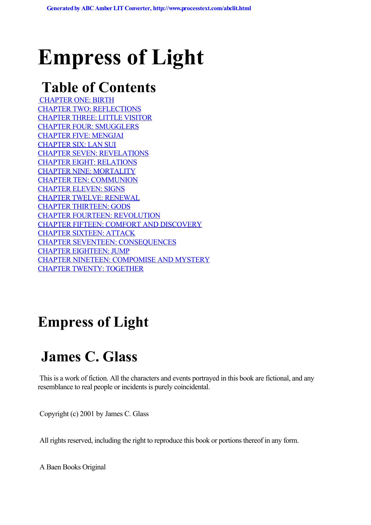 James C. Glass by Empress of Light