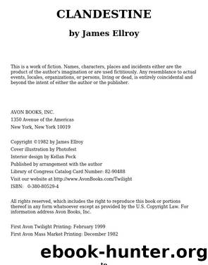 James Ellroy - Clandestine by James Ellroy