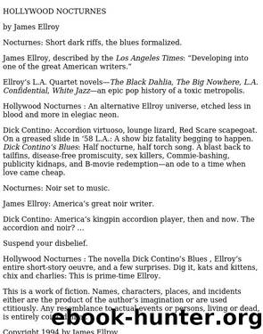 James Ellroy - Hollywood Nocturnes by 1994