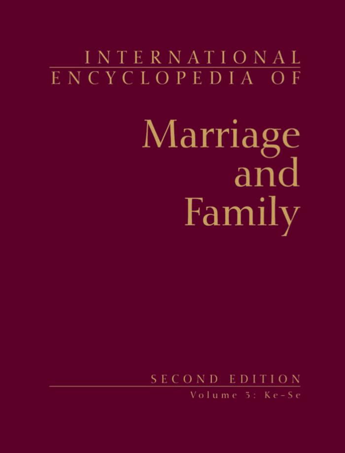 James J Ponzetti International Encyclopedia of Marriage and Family Volume 3 by Unknown