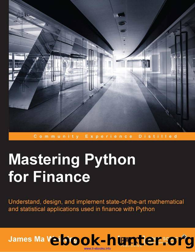 James Ma Weiming Mastering Python for Finance by Unknown