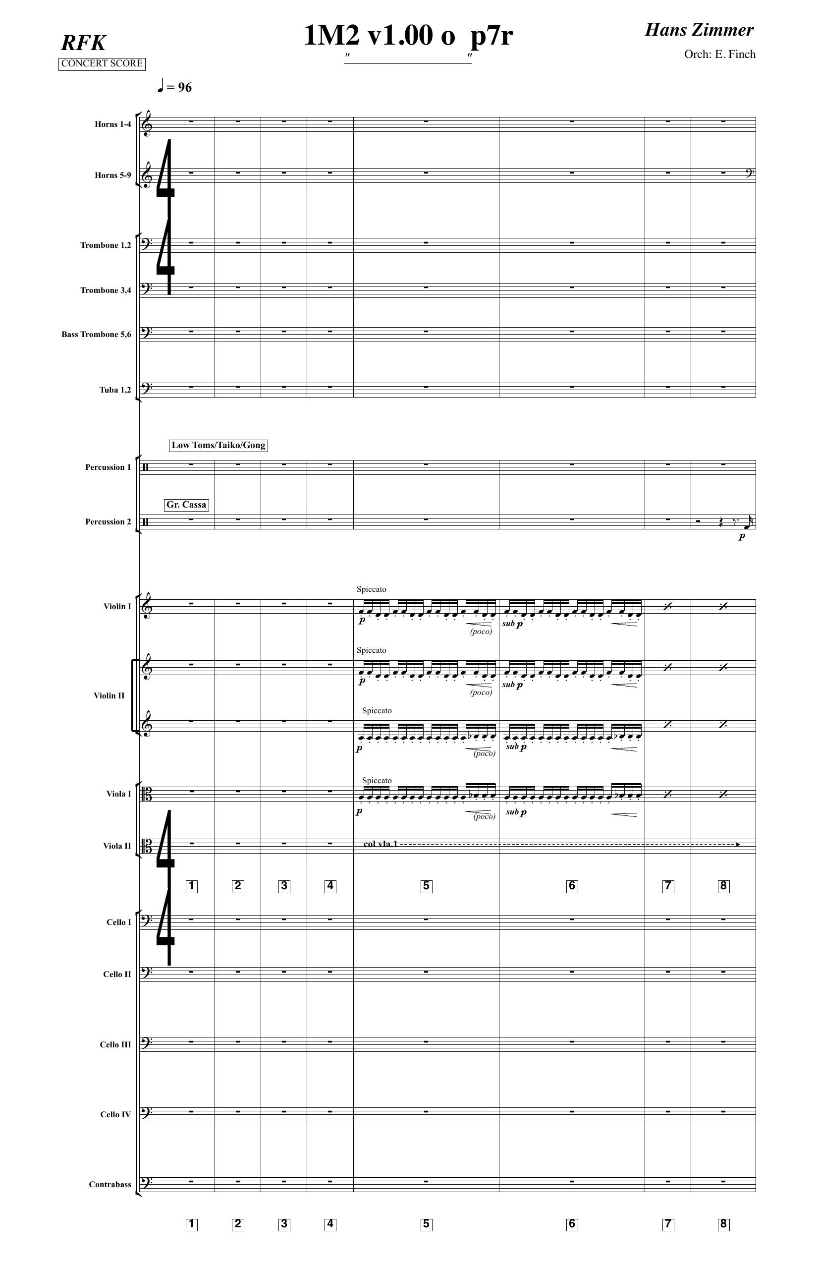 James Newton Howar & Hans Zimmer - The Dark Knight by Orchestral Score