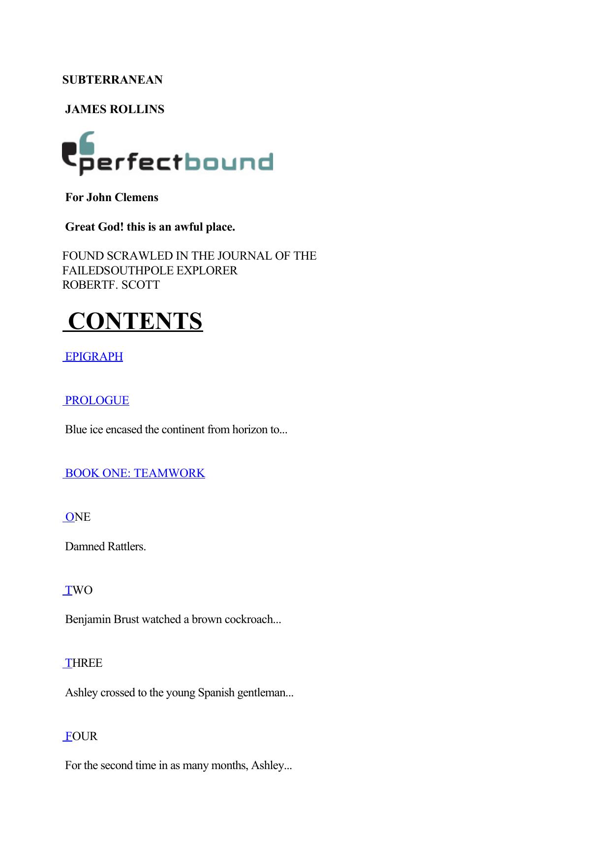 James Rollins by Subterranean