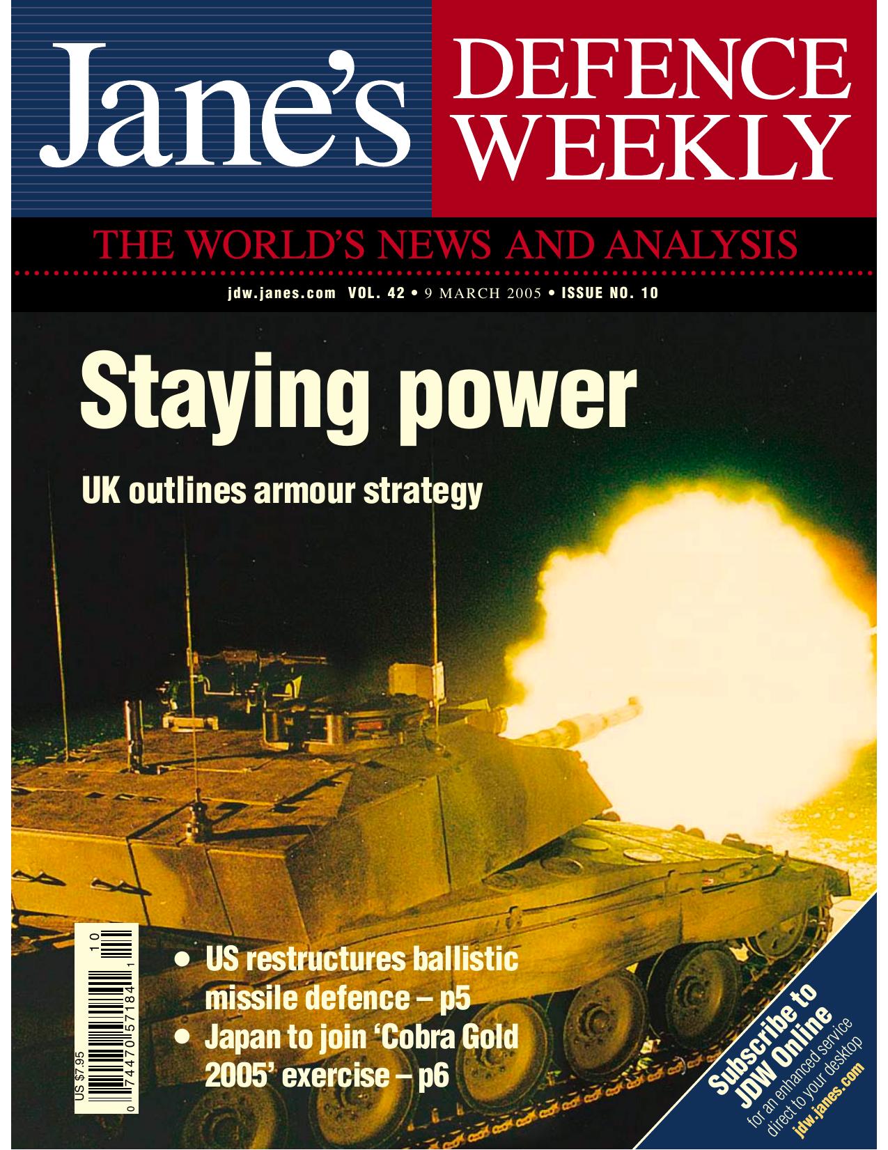 Jane's Defence Weekly Vol 42 Issue 10 by 09 Mar 2005