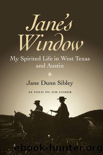 Jane's Window by Sibley Jane Dunn;Haley James L.;Comer Jim;Haley James L;
