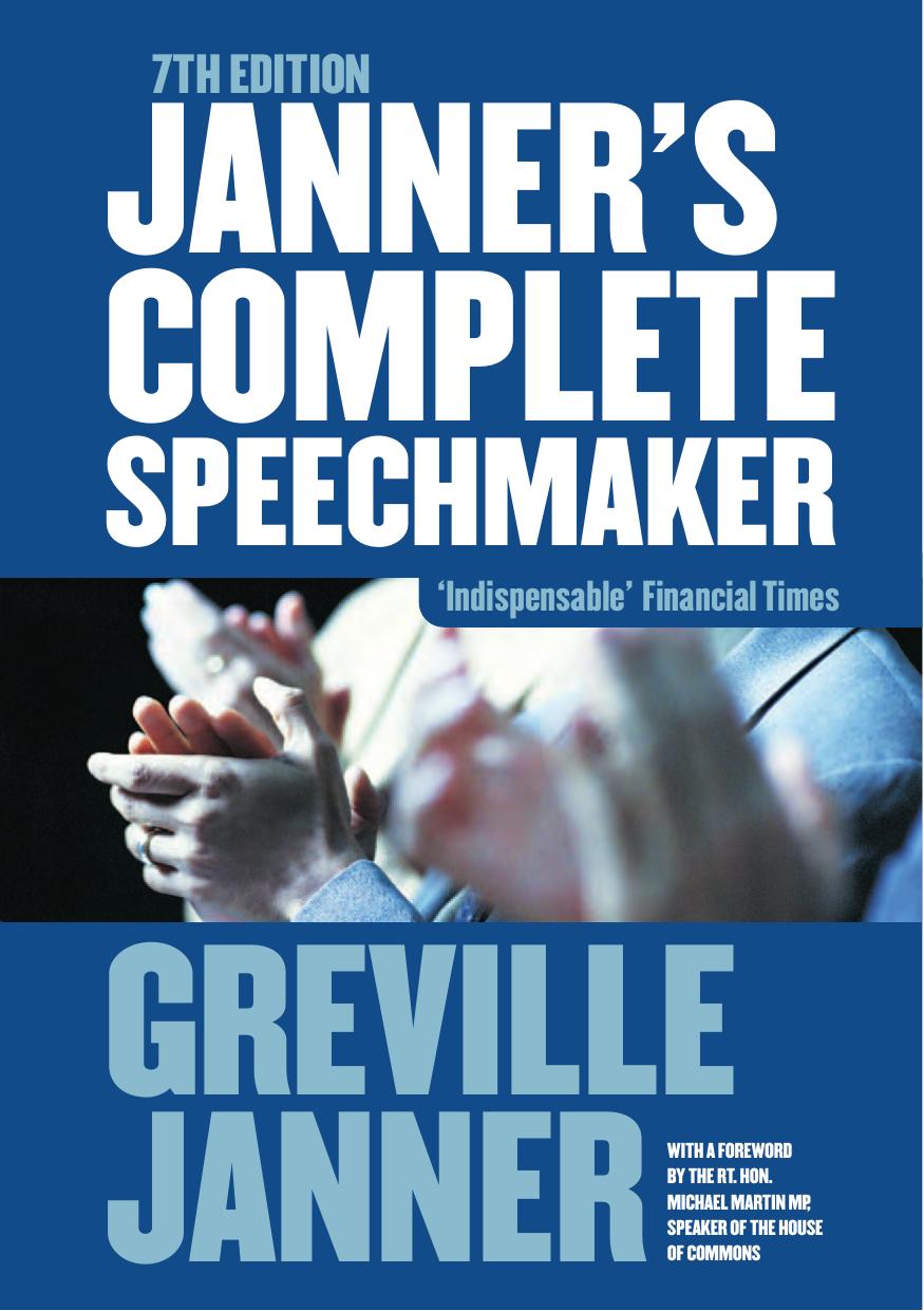 Janner's Complete Speechmaker by Greville Janner