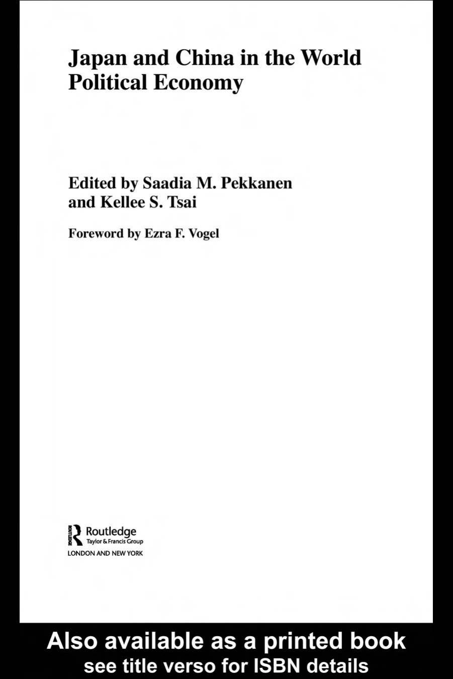 Japan and China in the World Economy (Politics in Asia Series) by unknow