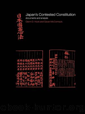 Japan's Contested Constitution by Glenn D. Hook Gavan McCormack