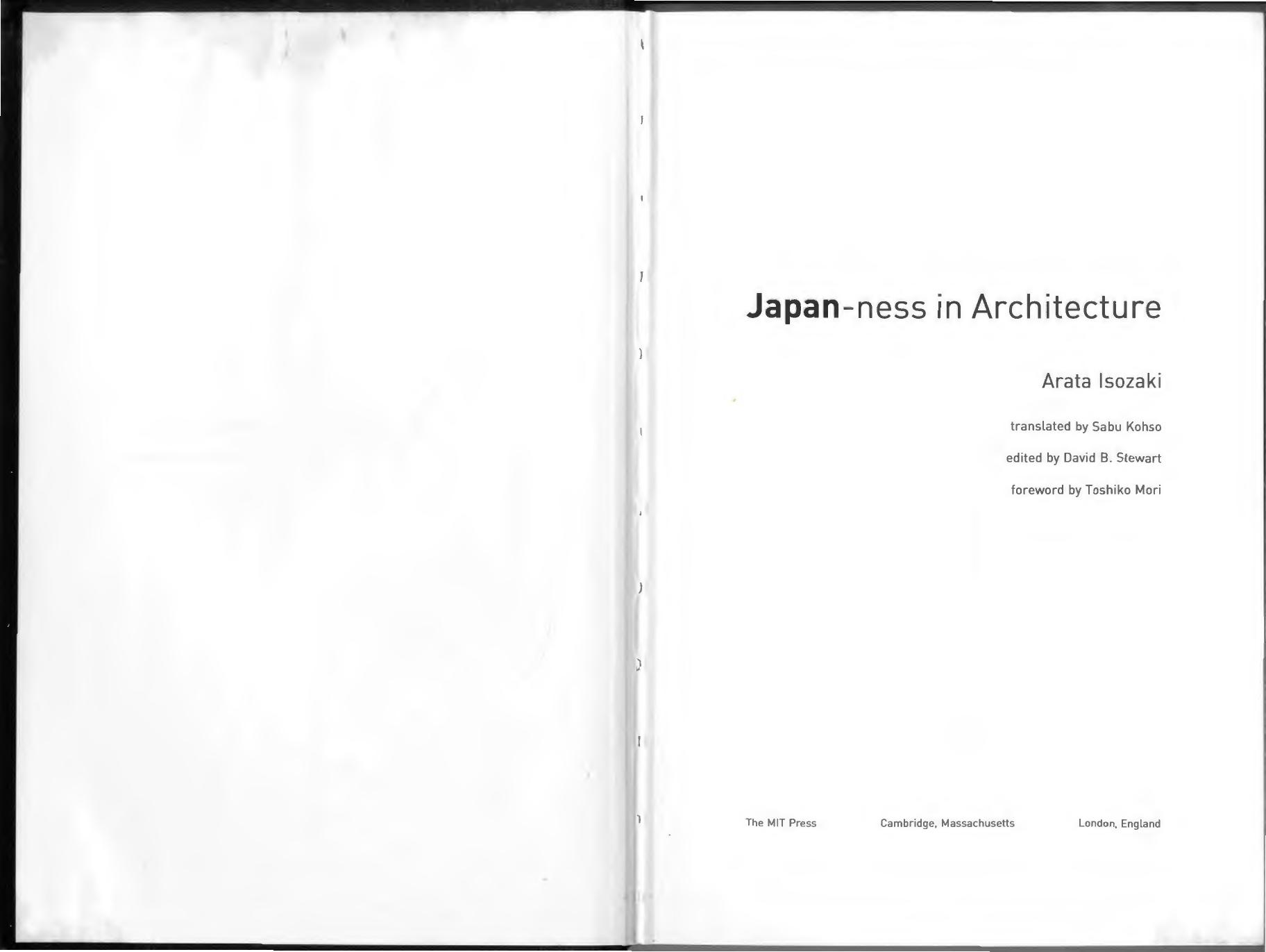 Japan-ness in Architecture by Arata Isozaki