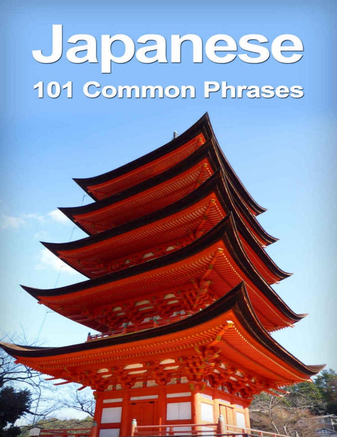 Japanese 101 Common Phrases by Castle Alex