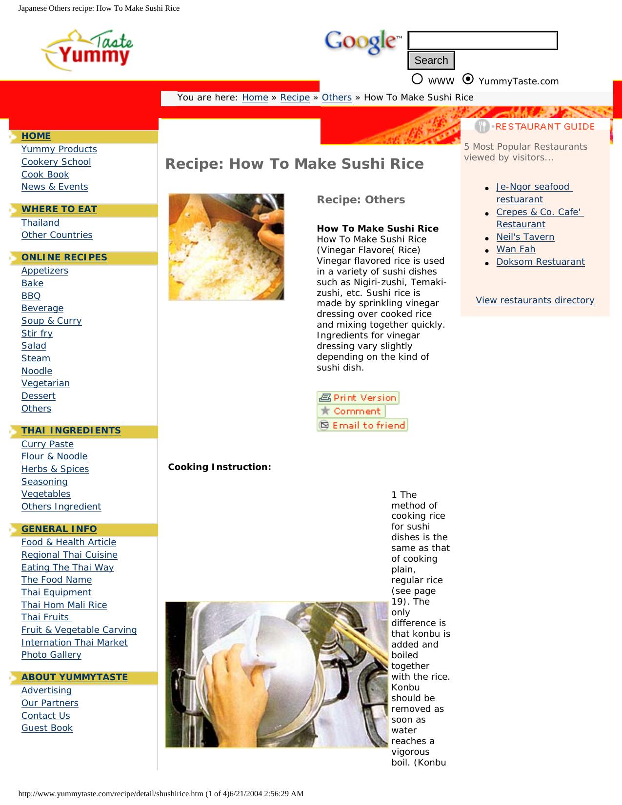 Japanese Others recipe: How To Make Sushi Rice by Unknown
