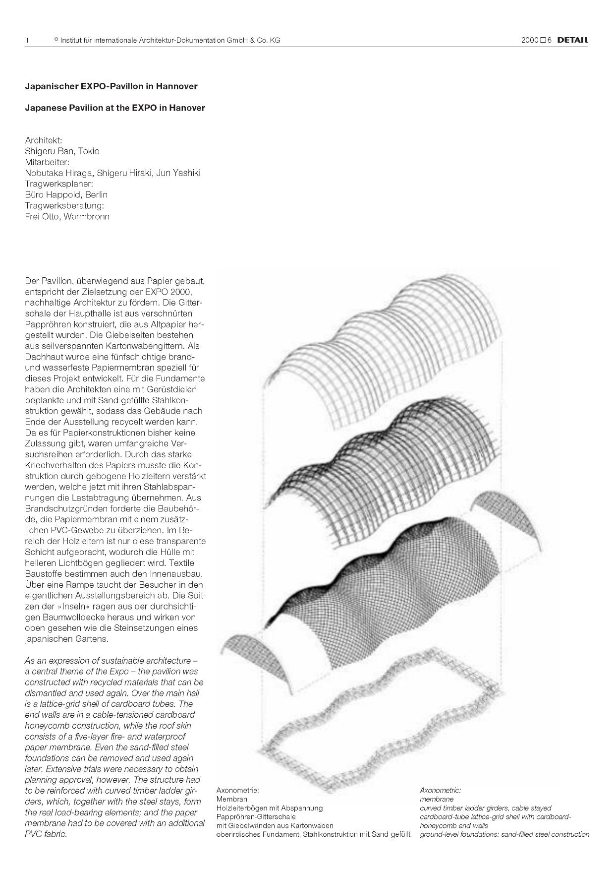 Japanese Pavilion at the EXPO in Hanover by Unknown