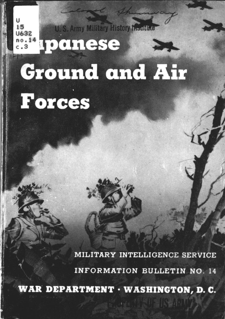Japanese ground and air forces by United States. War Dept. General Staff