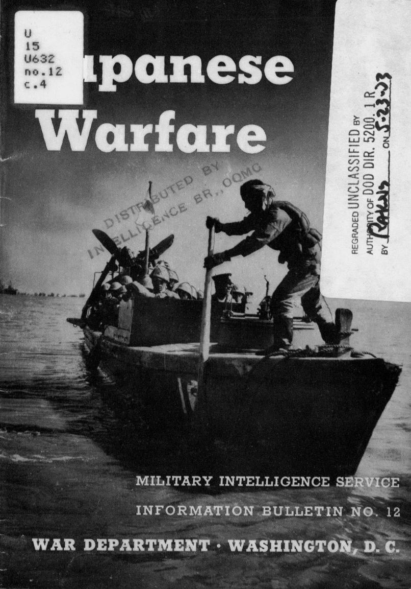 Japanese warfare by United States. War Dept. Military Intelligence Service