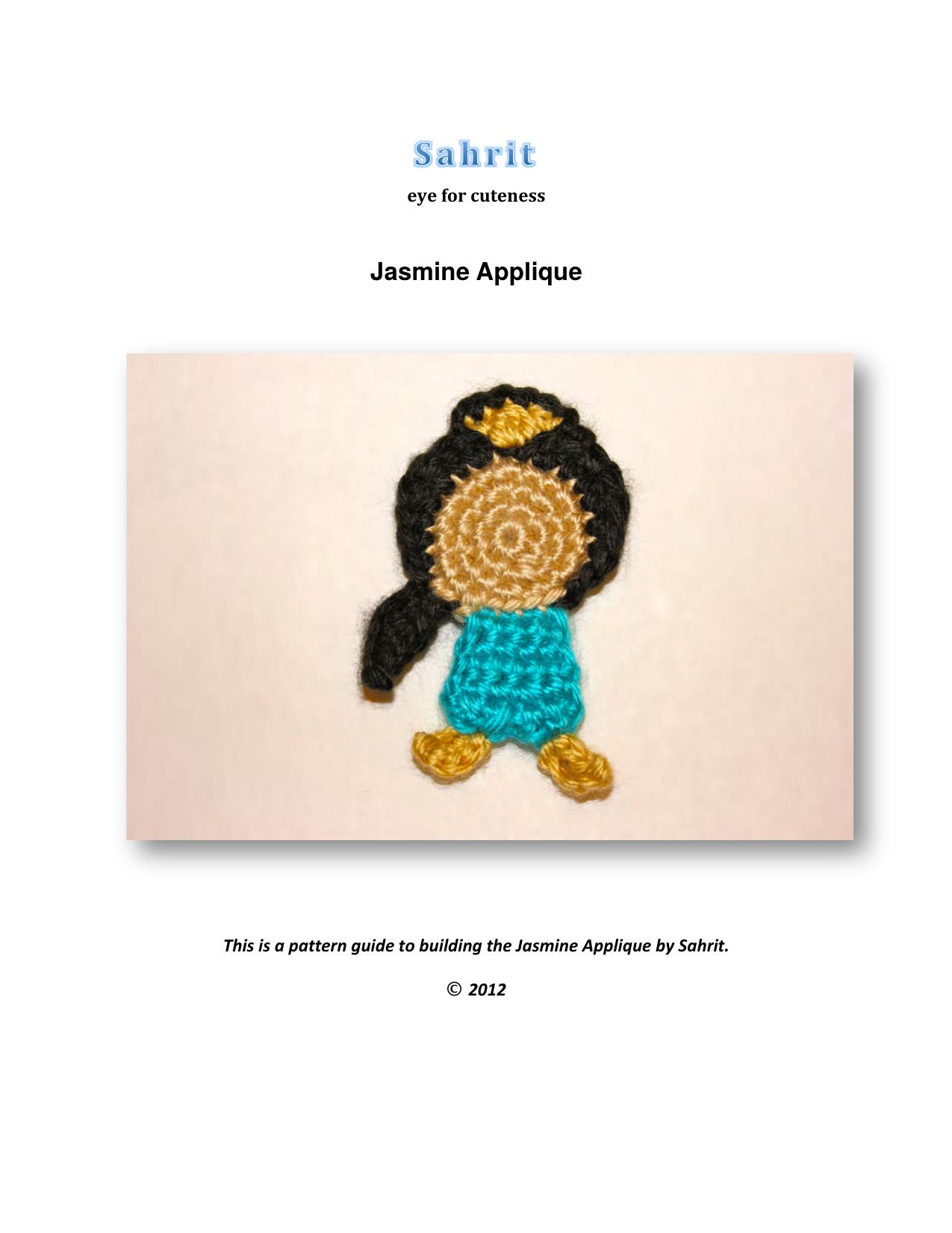 Jasmine Applique Pattern by Sahrit by Sahrit Freud Weinstein