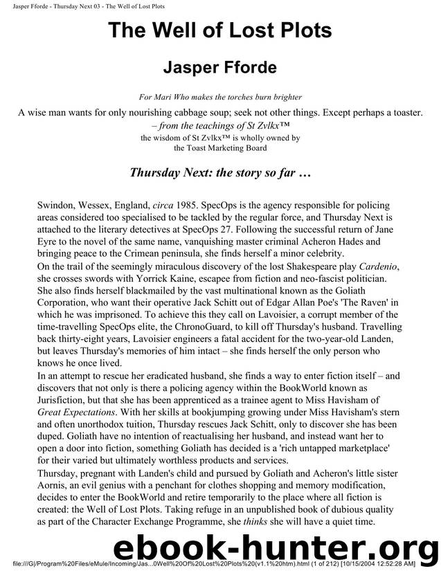 Jasper Fforde - Thursday Next 03 - The Well of Lost Plots by The Well of Lost Plots