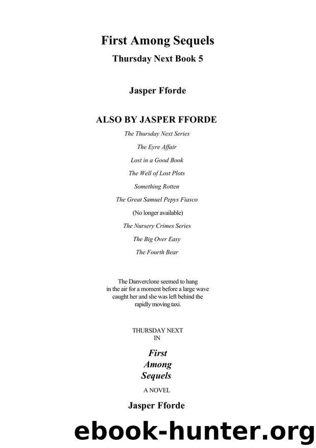 Jasper Fforde - Thursday Next 05 by First Among Sequels