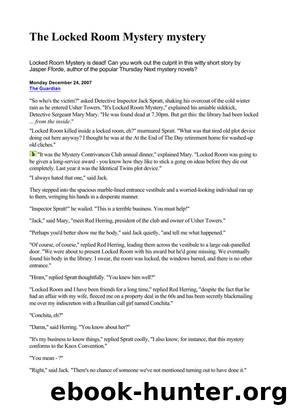 Jasper Fforde by The Locked Room Mystery mystery
