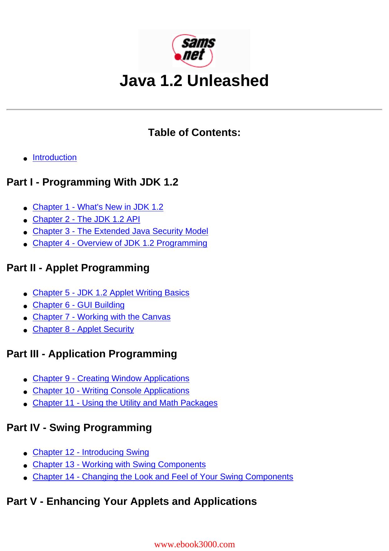 Java 1.2 Unleashed by Unknow