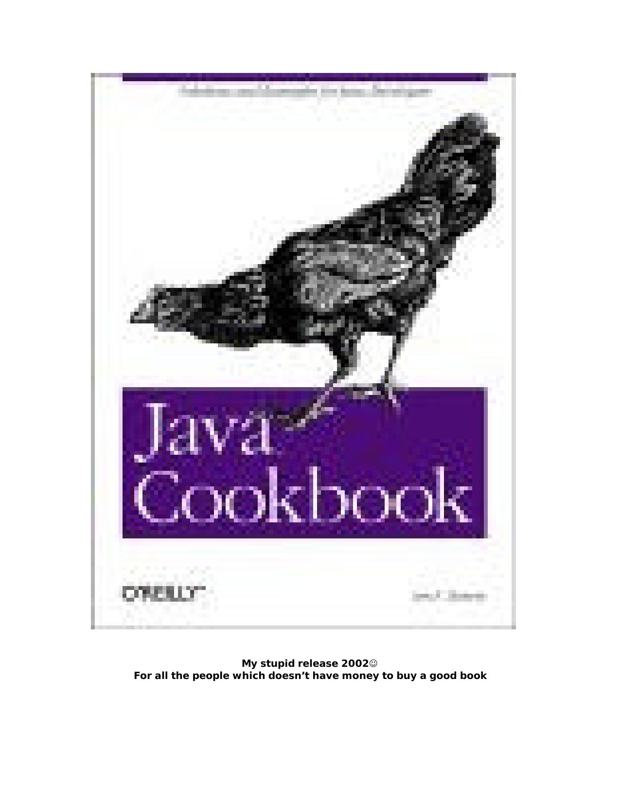 Java Cookbook by Ian F. Darwin