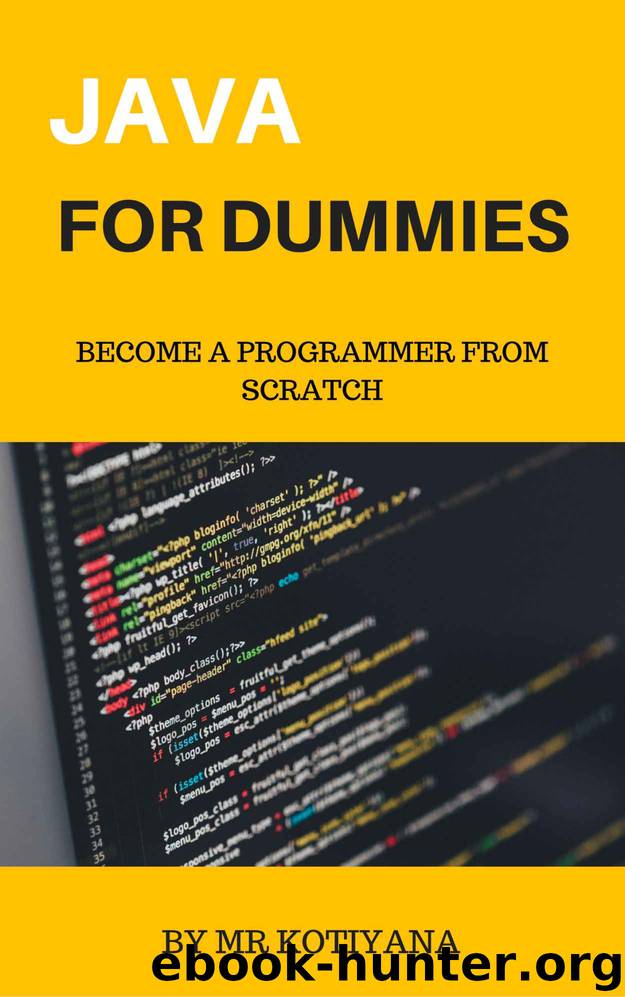 Java For Dummies by Mr Kotiyana