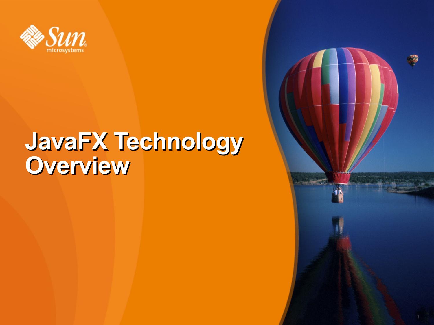 Java Fx Technology Overview by Unknown