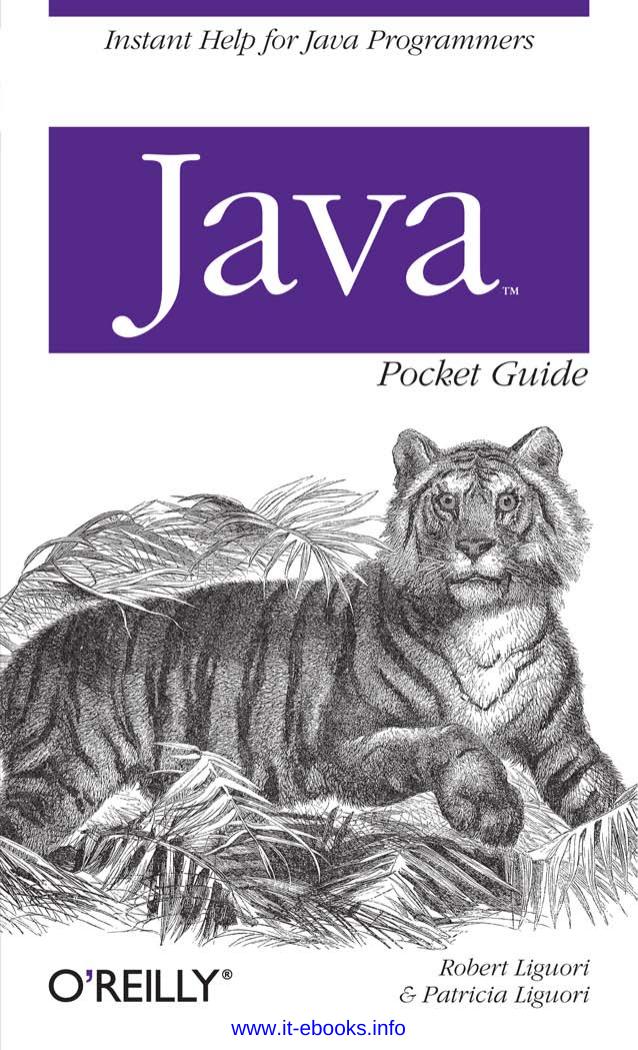 Java Pocket Guide by Robert Liguori Patricia Liguori