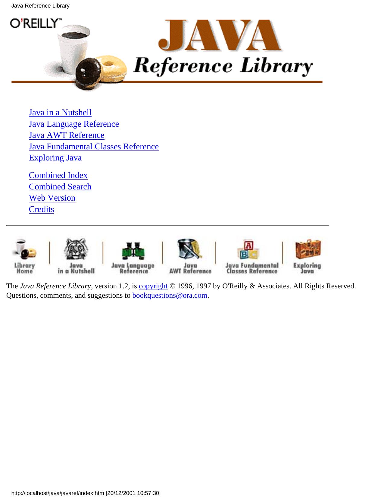 Java Reference Library by Java Reference Library 1.2