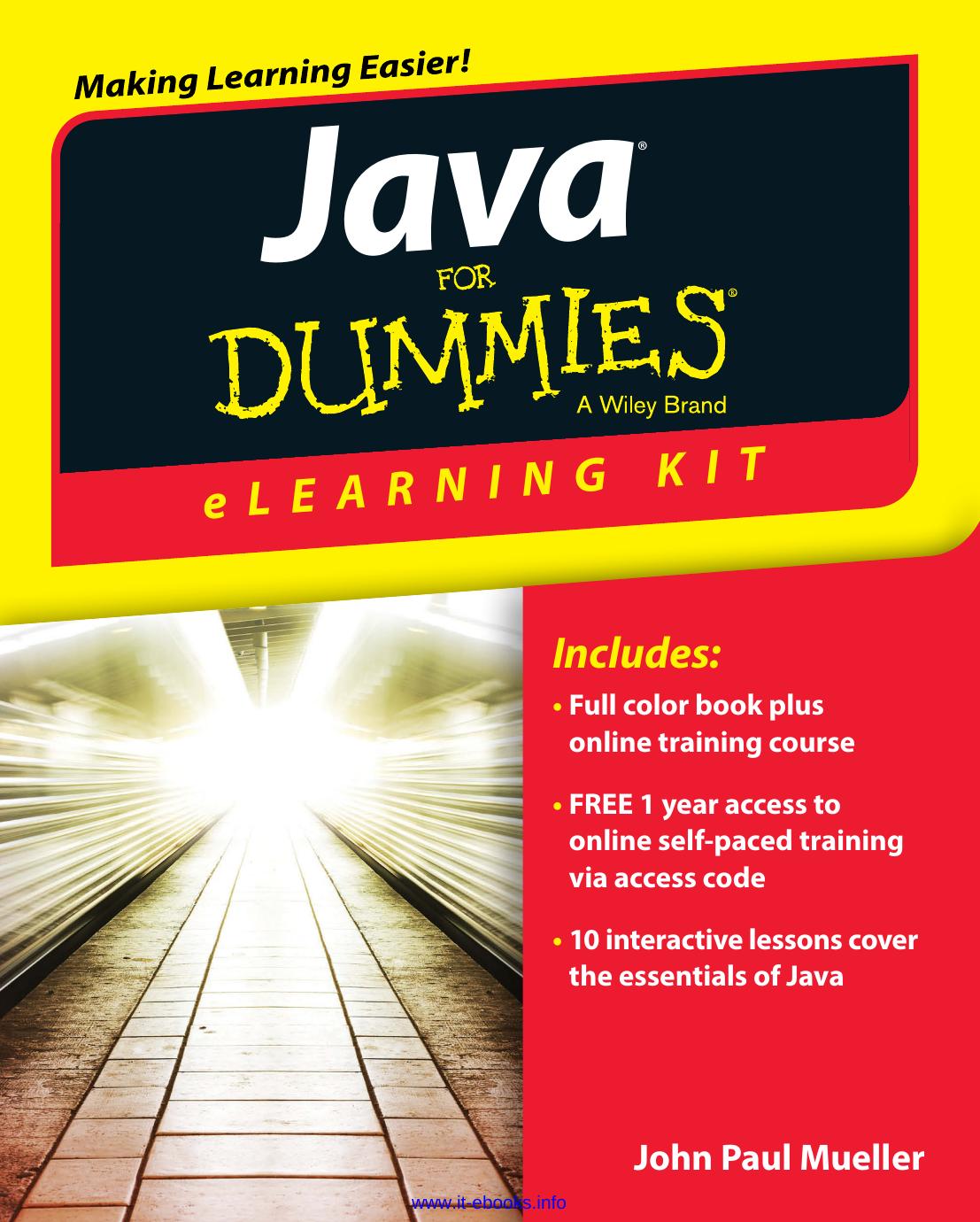 Java eLearning Kit For Dummies by John Paul Mueller