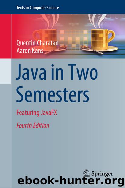 Java in Two Semesters by Quentin Charatan & Aaron Kans