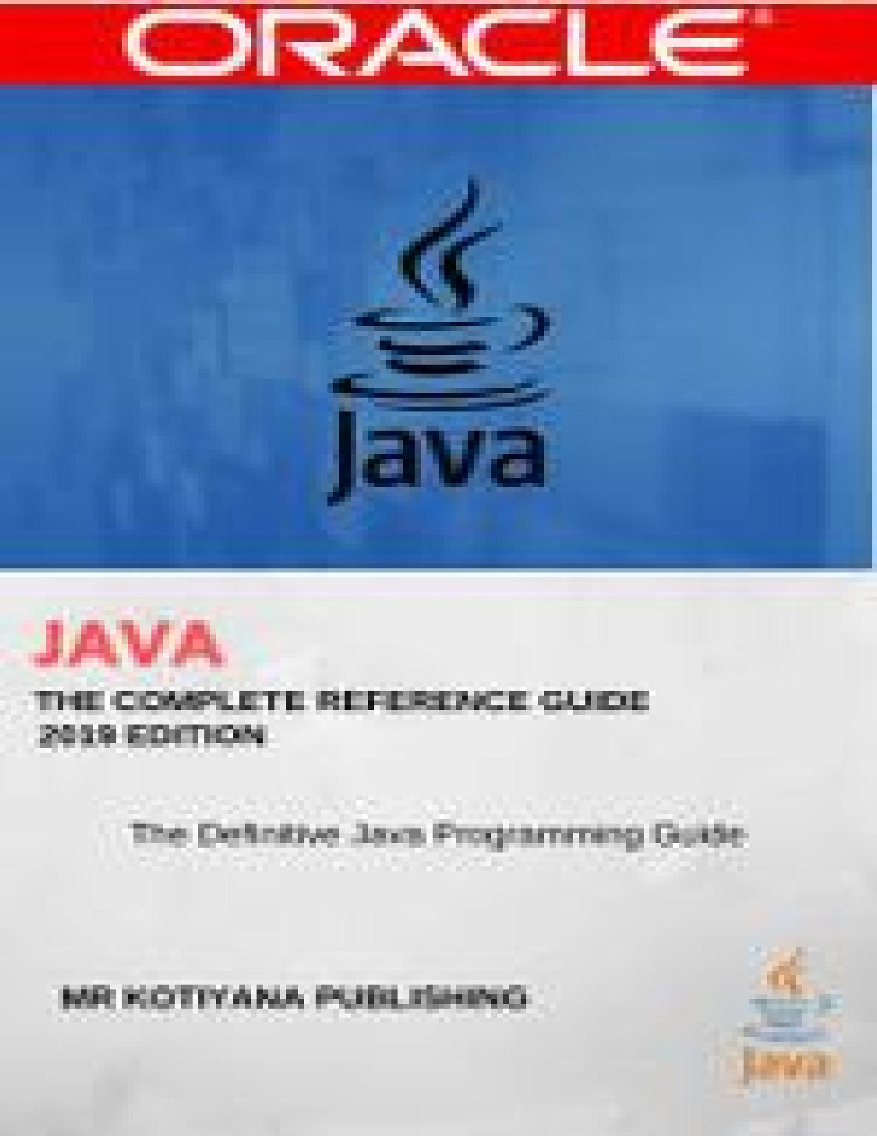 Java: The Complete Reference, 11th Edition by Kotiyana Mr