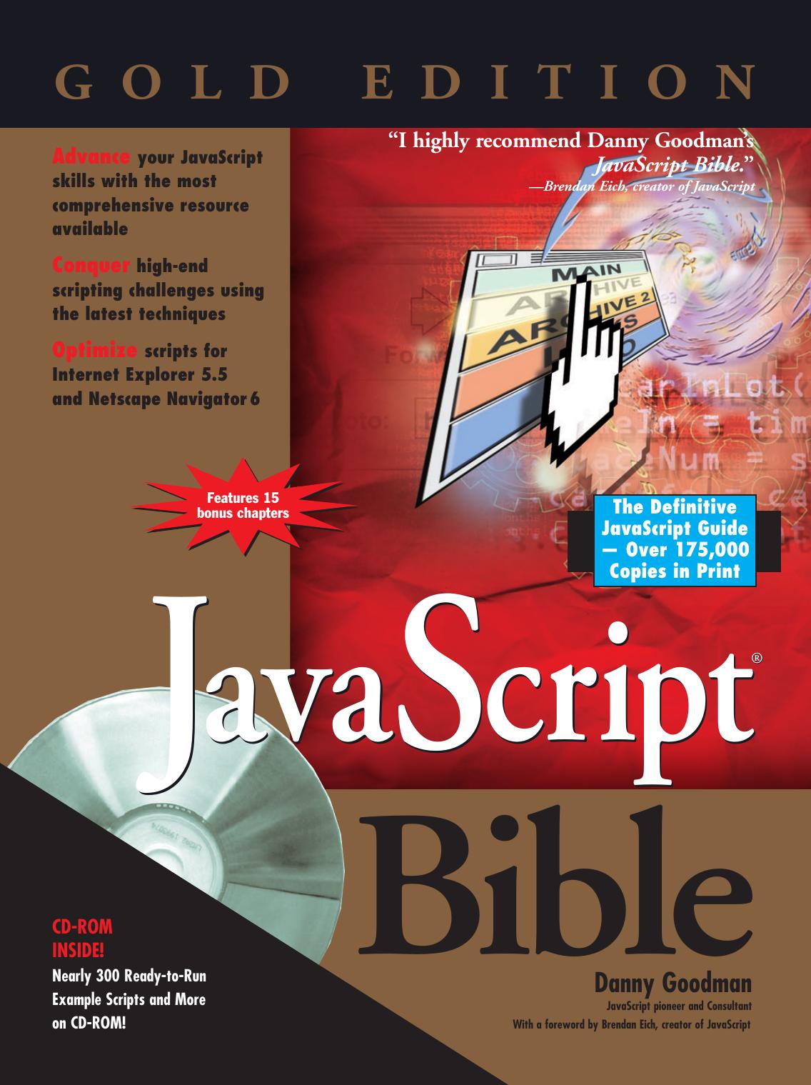 JavaScript Bible, Gold Edition by Danny Goodman