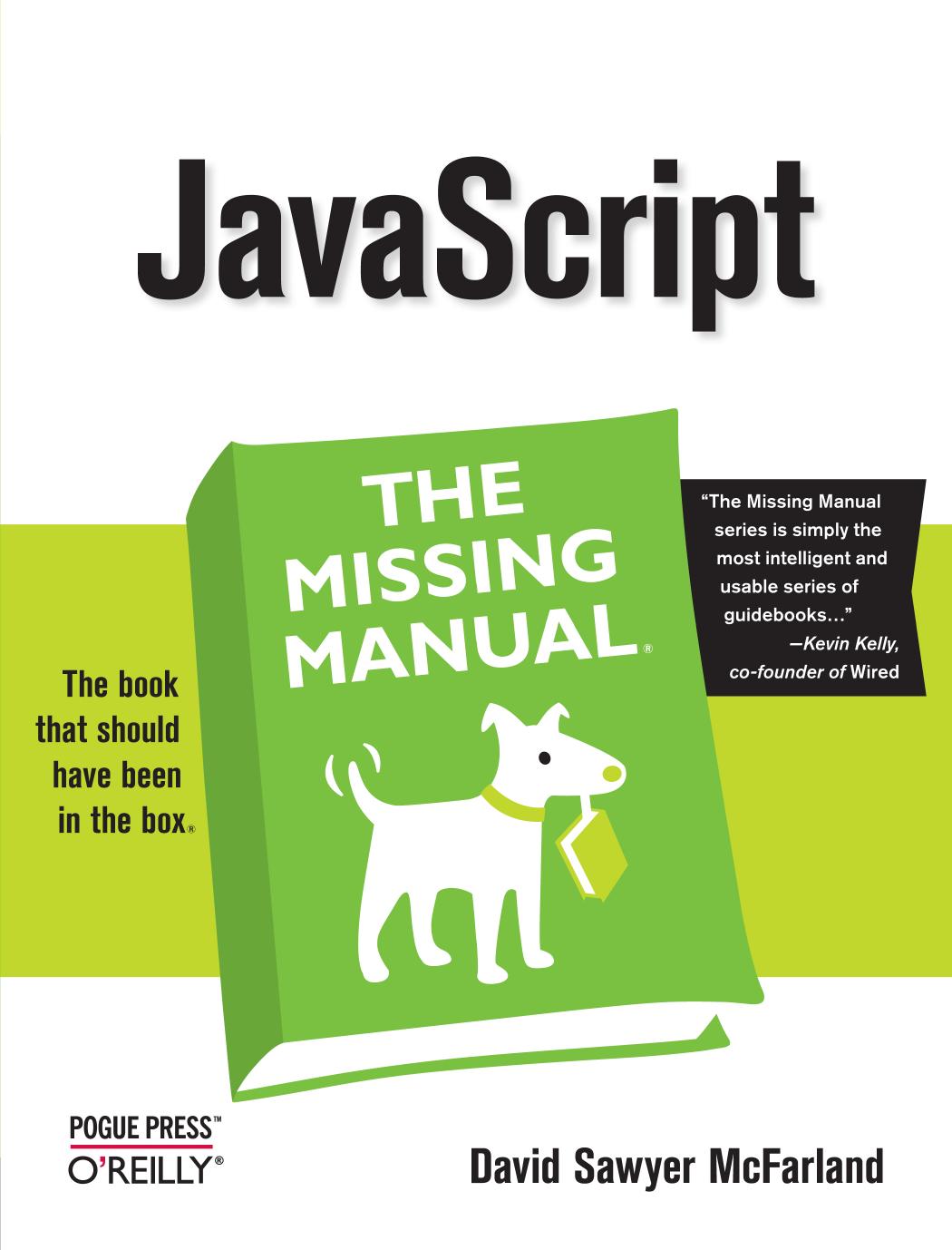 JavaScript: The Missing Manual by David Sawyer McFarland