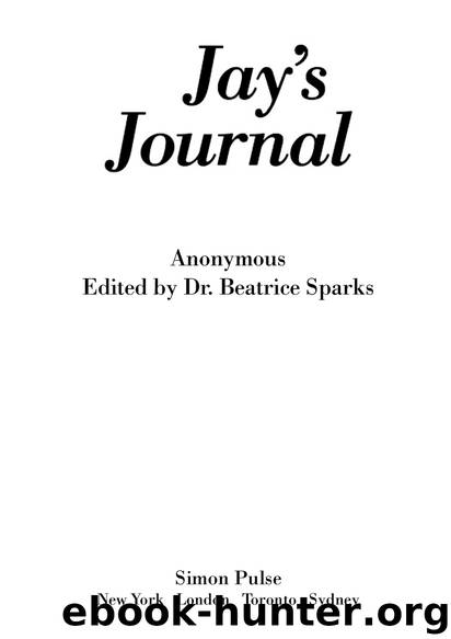 Jay's Journal by Dr. Beatrice Sparks