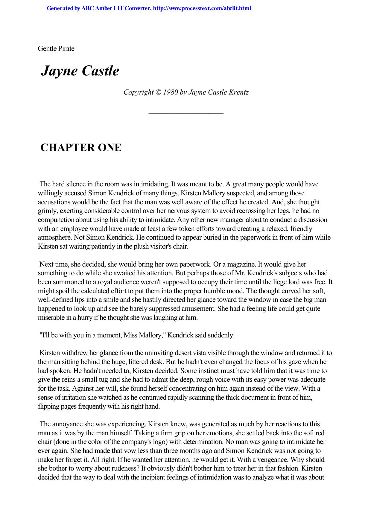 Jayne Castle by Gentle Pirate