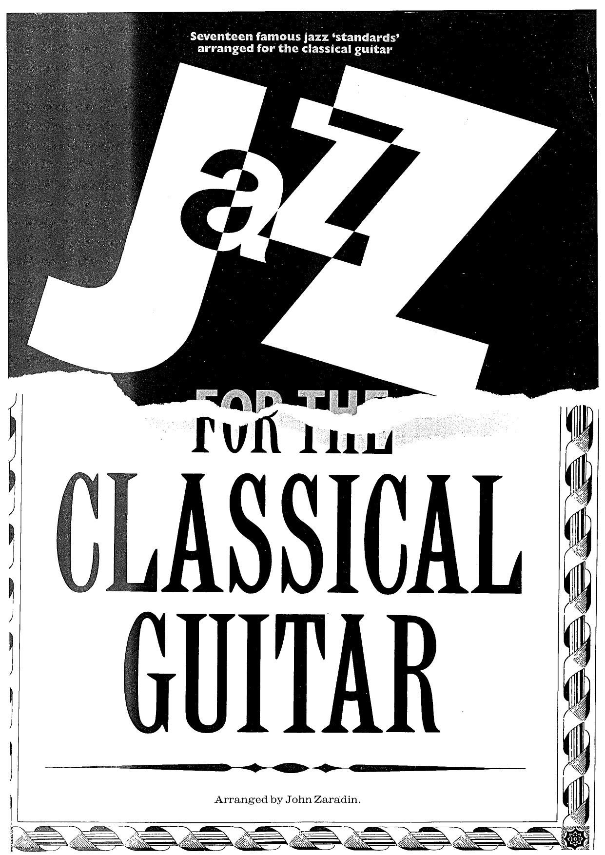 Jazz-for-classical-guitar arr. by John Zaradin-1990 by Unknown