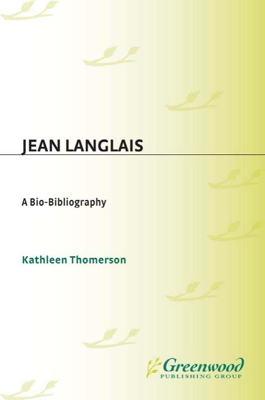 Jean Langlais: A Bio-Bibliography (Bio-Bibliographies in Music) by Kathleen Thomerson