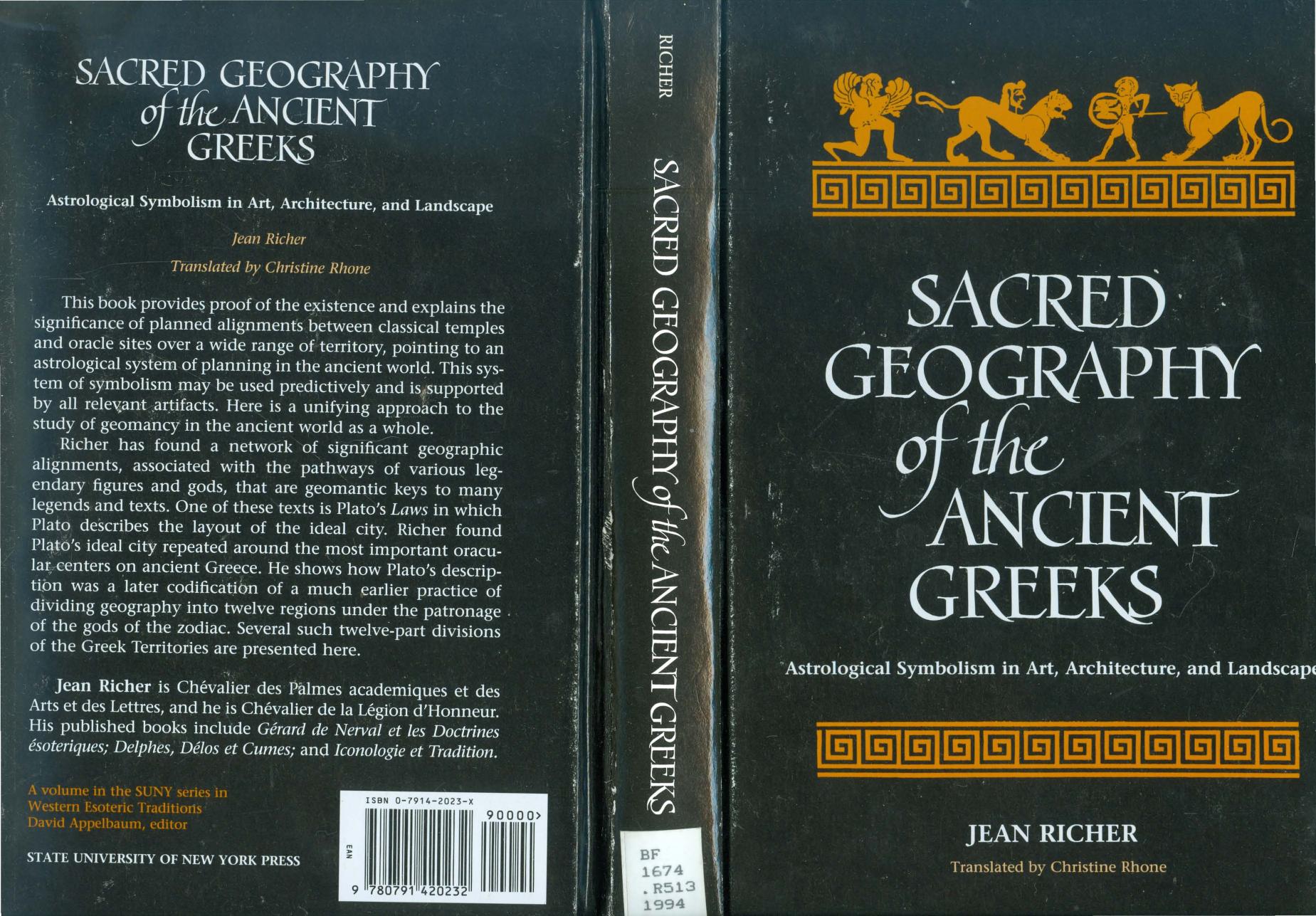 Jean Richer - Sacred Geography of the Ancient Greeks by Astrological Symbolism in Art Architecture & Landscape v2